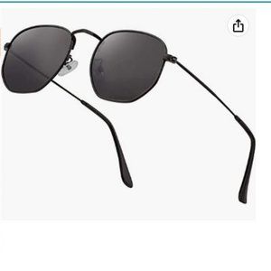 Black Hexagon Sunglasses NWOT